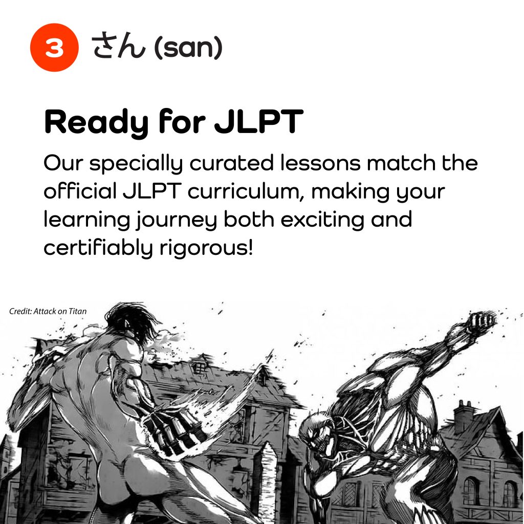 Classes are rigorous and will equip you for the Japanese Language Proficiency Test (JLPT).